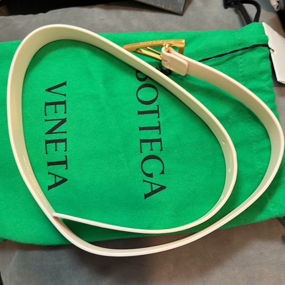 Bottega Veneta triangle belt almond/pink 80cm - Picture 6 of 8